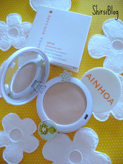 Ainhoa: Fondo Compacto SPF 30 y Gel desmaquillante de ojos y labios para pieles sensibles