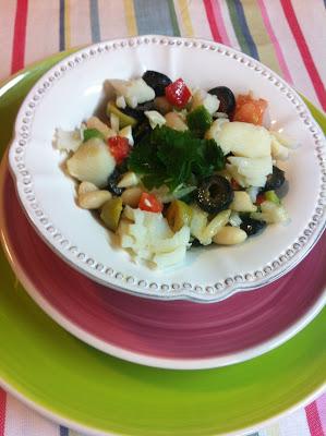 Ensalada De Alubias Con Bacalao