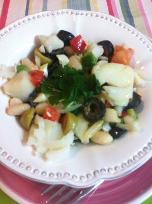 Ensalada De Alubias Con Bacalao