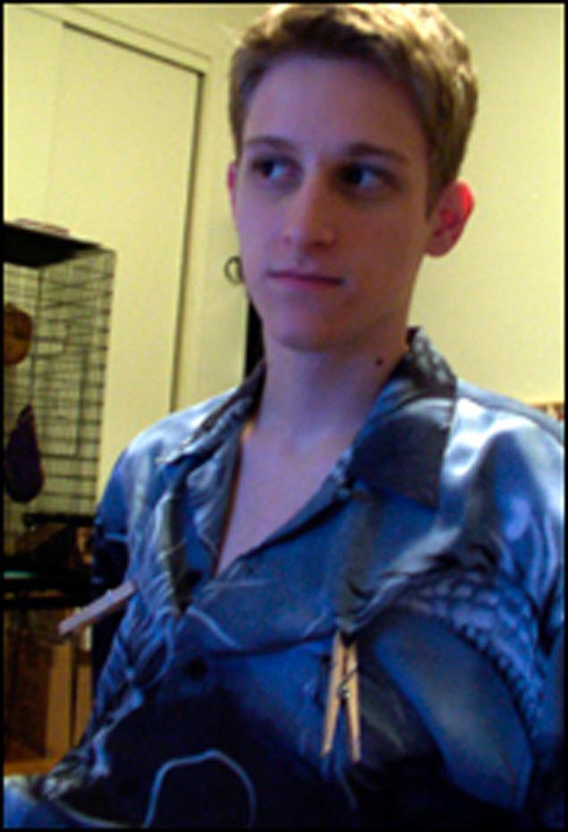 Edward Snowden in 2002 putting clothespins on his chest. A more complete picture of Snowden emerged as some of his online postings were dug up.