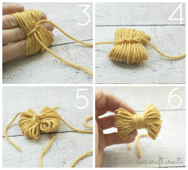 DIY: una guirnalda con lazos de lana