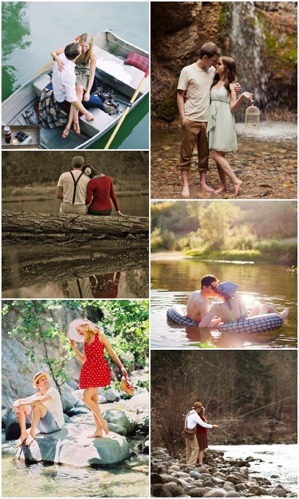 Inspiration. Engagement session at the river