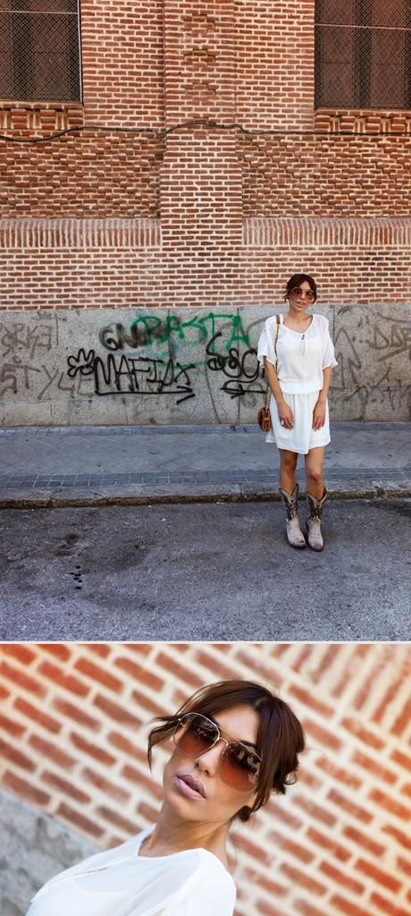 embroidery chiffon dress