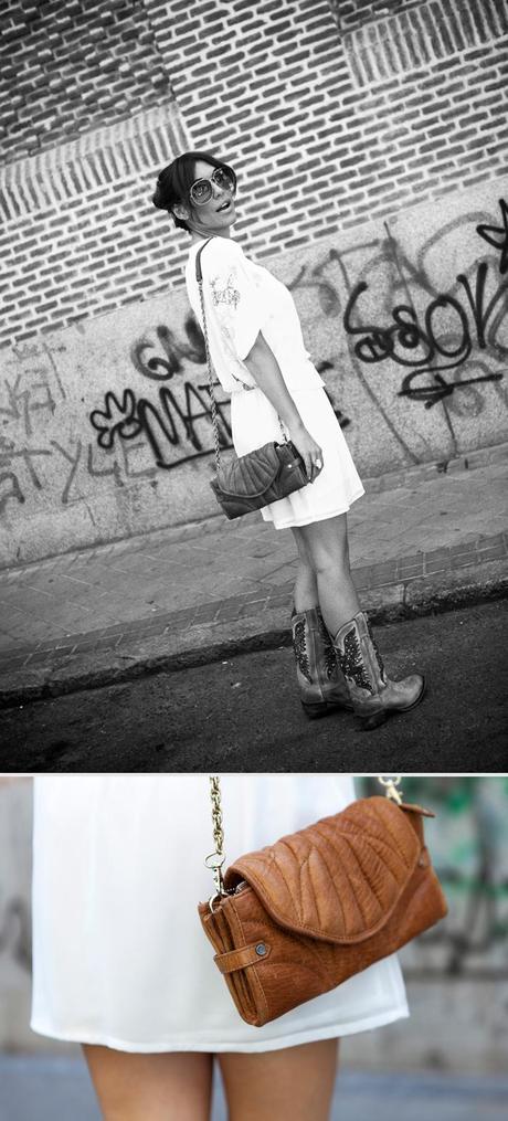 embroidery chiffon dress