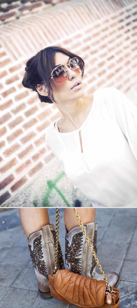 embroidery chiffon dress