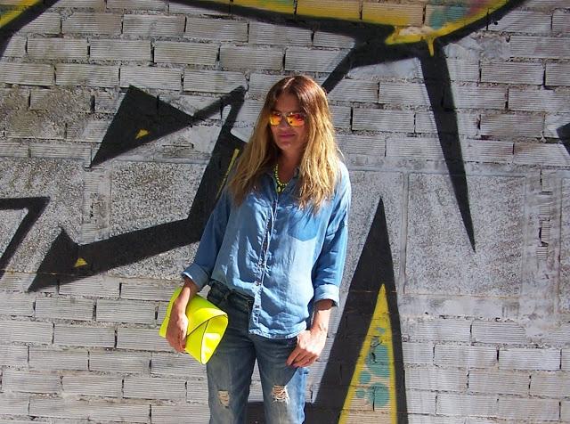 Total look Denim ...Más Print y Flúor