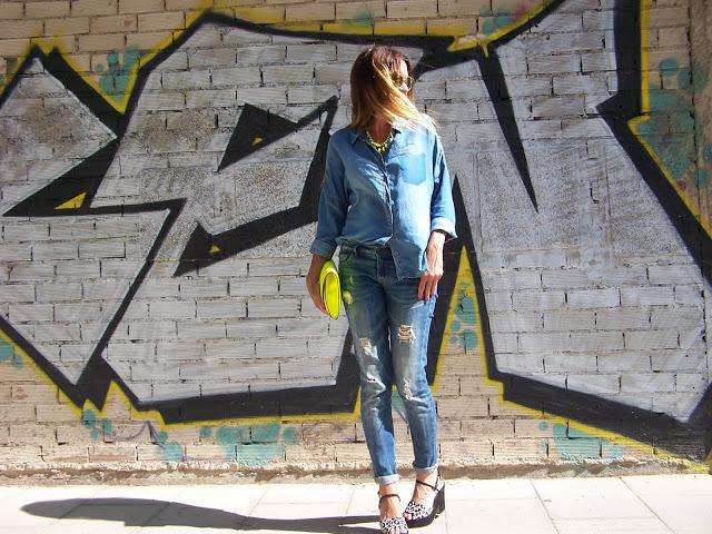 Total look Denim ...Más Print y Flúor