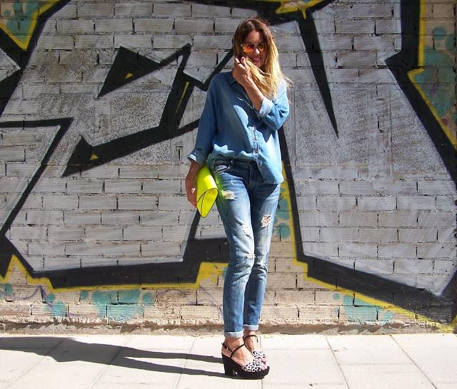 Total look Denim ...Más Print y Flúor