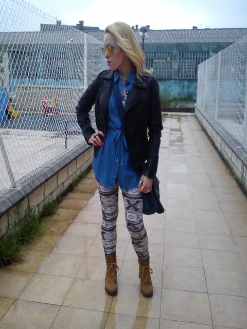 Denim + Etnic with rain again