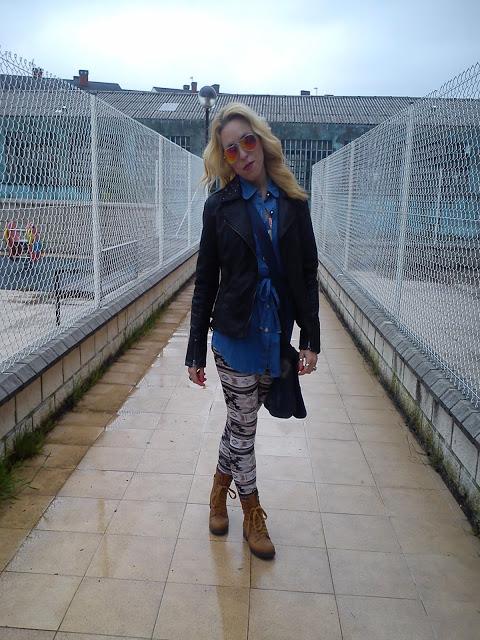 Denim + Etnic with rain again