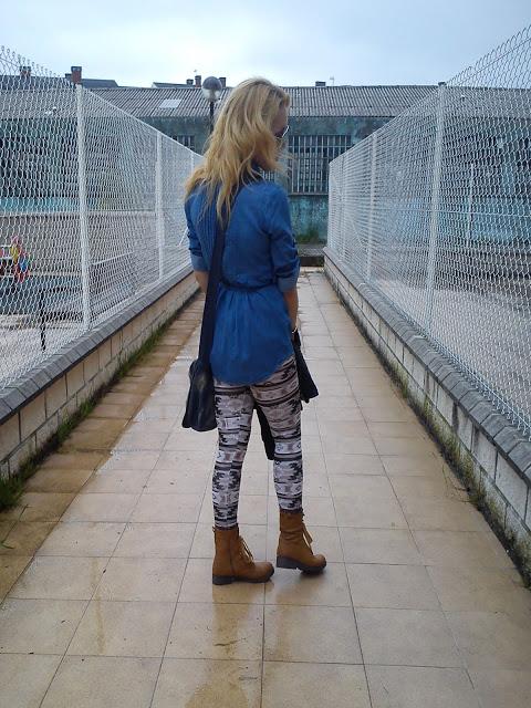 Denim + Etnic with rain again
