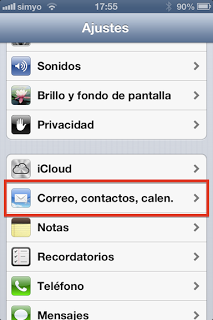 Configurar correo en iPhone o iPad