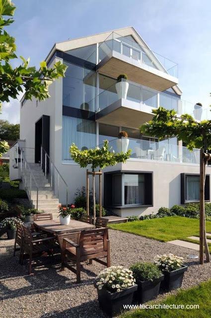 Versión contemporánea de un chalet suizo