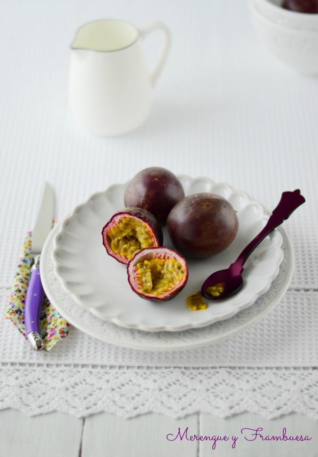 Helado de mango y fruta de la pasión