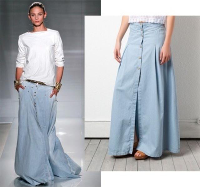 Con faldas y a lo loco!!! Pero que sea larga...