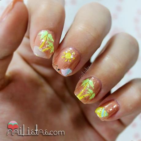 Uñas decoradas de verano | Reto #SummerNails | Playa