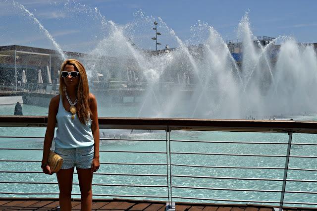 BLUE PRINTED SHORTS Buenos días!!! Os enseño este look su...