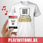 Playwithme, camisetas 100% música