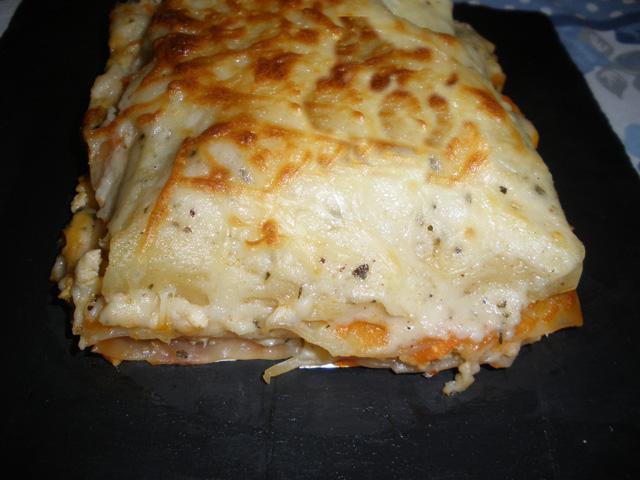 Lasaña con Pechuga de Pollo
