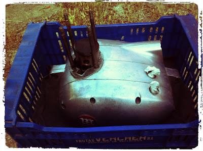 Motor de la impala desmontado de camino al taller