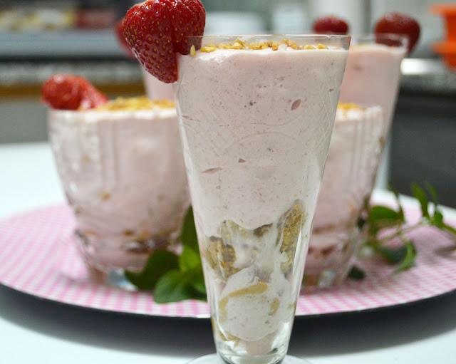 Mousse de Fresas y Queso