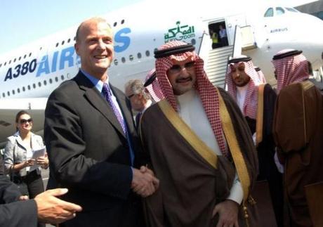 Airbus A380: $500 Millones - Dueño: Principe Al-Waleed bin Talal