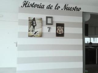 DIY Antes y Después '13: La pizarra portafotos de Inés y su calcamonía de tiza