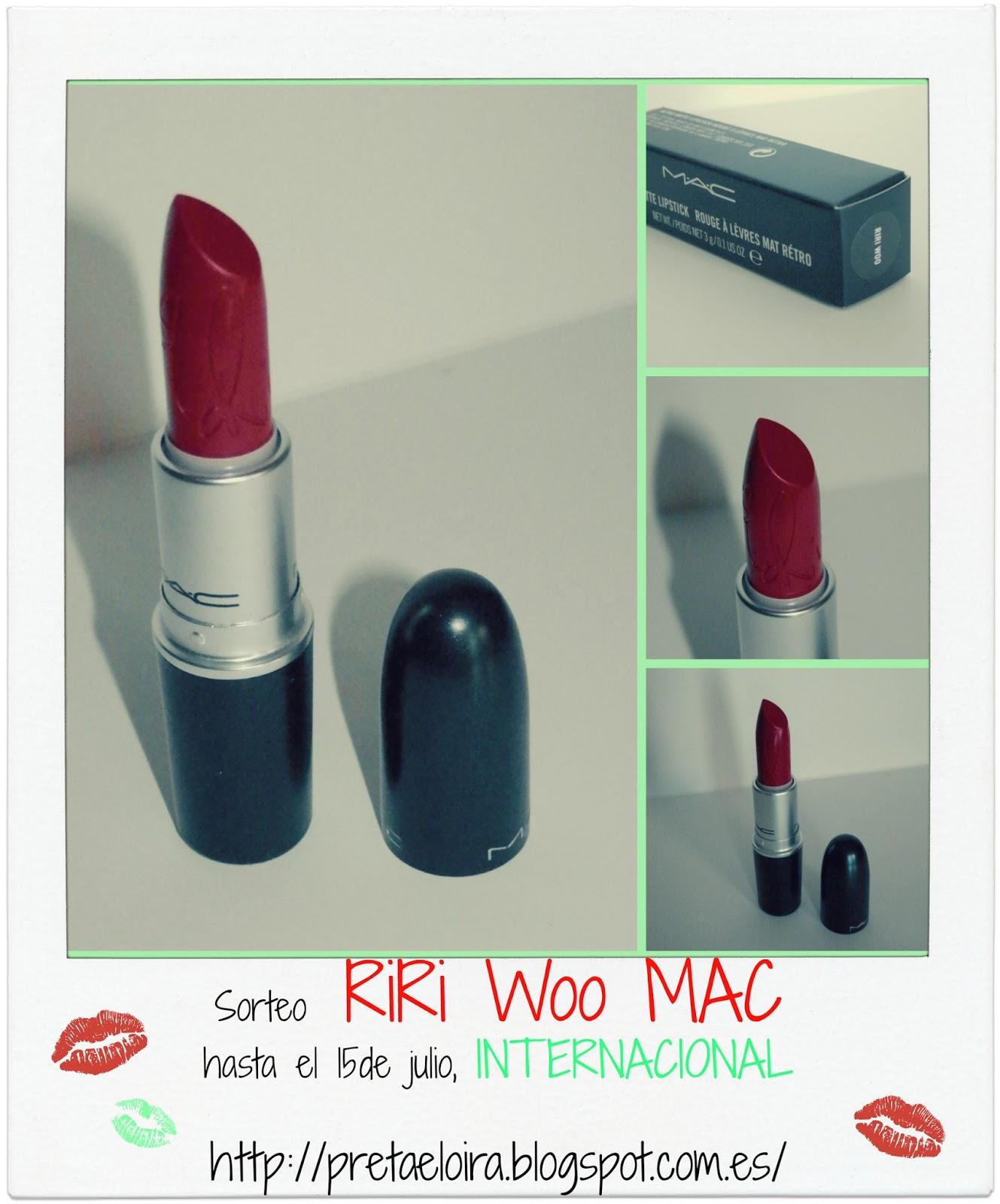 PRIMER SORTEO: RIRI WOO MAC!