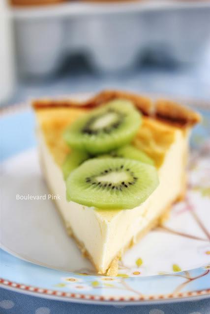 Cheescake de lima y kiwi