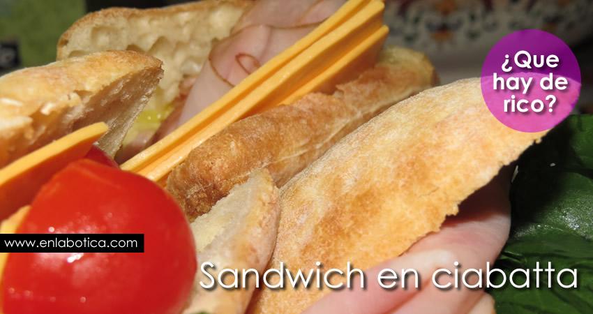 Sandwich en ciabatta