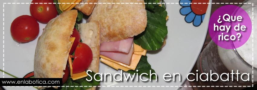 Sandwich en ciabatta