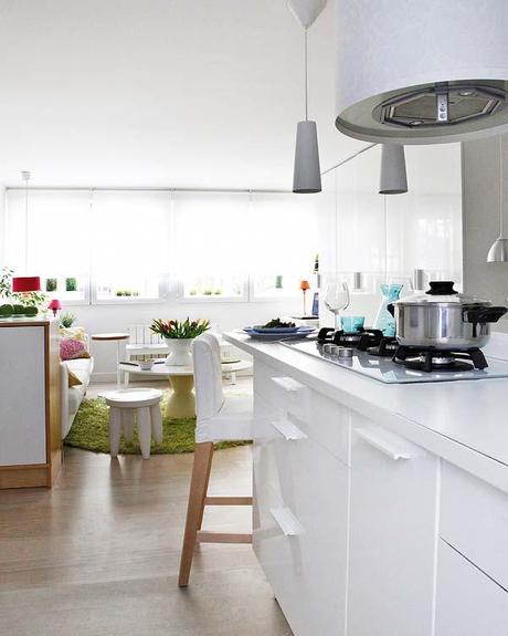 Decorar un apartamento de 40 m2 con mucho color