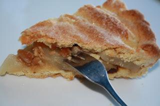 tarta de peras / gedeckter Birnenkuchen