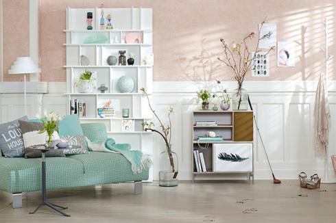 decoración color rosa