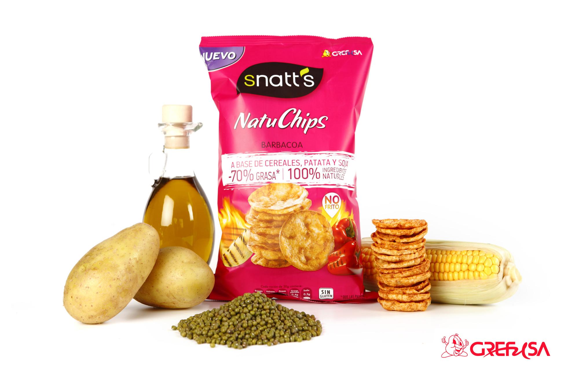 Snatt's Natuchips Grefusa, una alternativa real y saludable a las clásicas patatas fritas