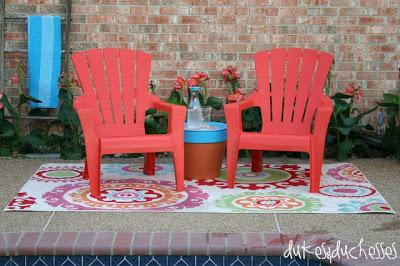 mesa hecha con una maceta