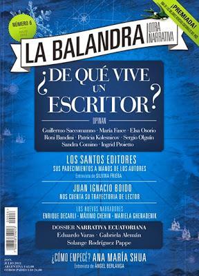 La balandra | ¿De qué vive un escritor?