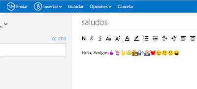 enviar un correo outlook