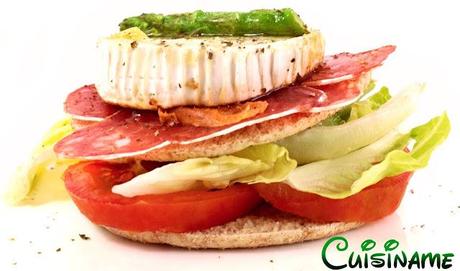 sándwich, sándwich gourmet, longaniza de payés, queso de cabra, bocadillos, yummy recipes, recetas de cocina, recetas caseras, recetas originales, humor, recipes, recetas originales