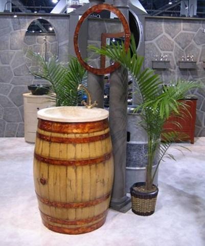 11 ideas y una más para reciclar un barril Lavabo-barril-Evolución-Verde