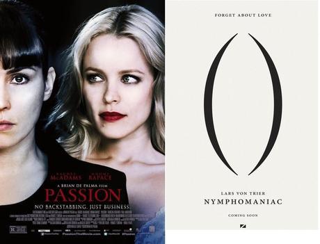 Nuevos clips de ‘Nymphomaniac’ de Lars Von Trier y  ‘Passion’ de Brian de Palma