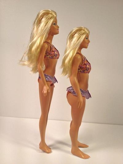 ¿Cómo sería la muñeca Barbie si tuviera las medidas de una mujer real y sin maquillaje? Barbie