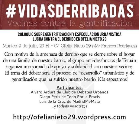 #VidasDerribadas: Tetuán se alza contra la gentrificación y la especulación