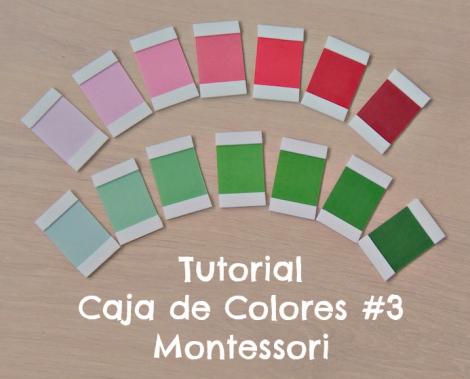 Tutorial caja de color Montessori - DIY Color box