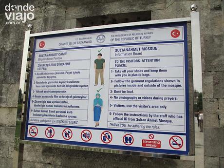 Ingreso a la Mezquita Azul