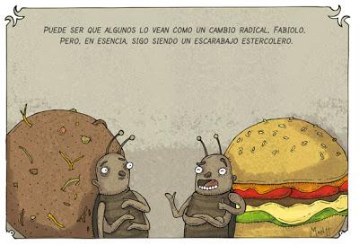 La hamburguesa de la paz