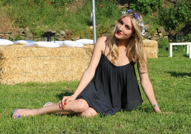 Corona de flores para el pelo