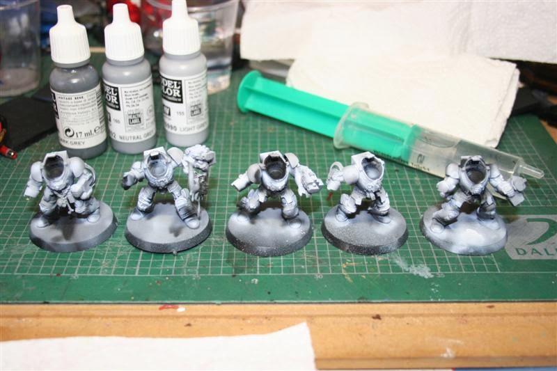 Preiluminado blanco en los paladines