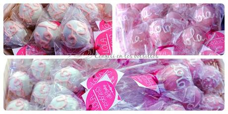 Cakepops para el bautizo de Lola