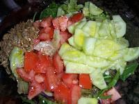 ENSALADA TEMPLADA DE BACON Y QUESO